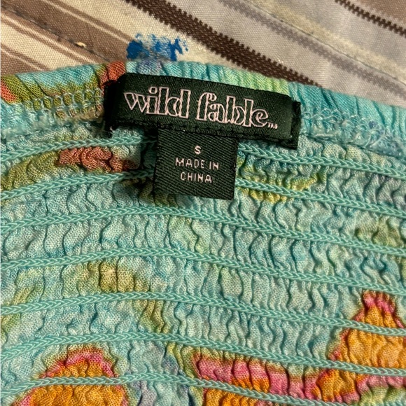 Bright multicolor tube top with adjustable strings - Picture 5 of 6